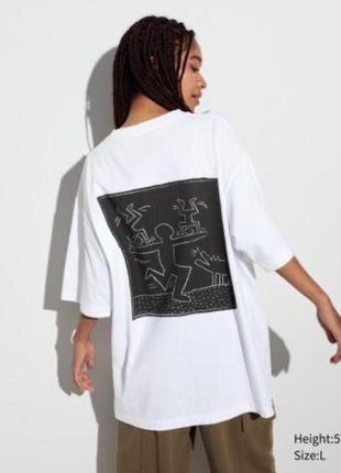 Футболка uniqlo з принтом унісекс