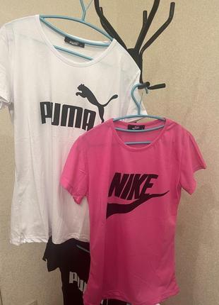 Спортивні жіночі футболки з бренд лого🖤🩷туреччина, 100% коттон1 фото
