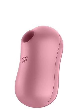 Вакуумный стимулятор с вибрацией satisfyer cotton candy light red