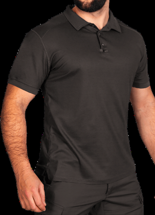 Мужская черная спортивная футболка поло reebok большой размер