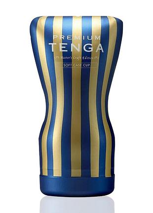 Мастурбатор tenga premium soft case cup (мягкая подушечка) сдавливаемый