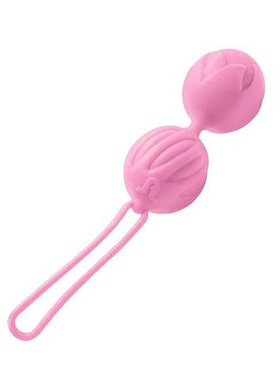 Вагінальні кульки adrien lastic geisha lastic balls mini pink (s), діаметр 3,4 см, маса 85 г