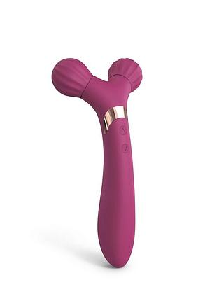 Вібратор-масажер для пар 2 в 1 love to love fireball - plum star