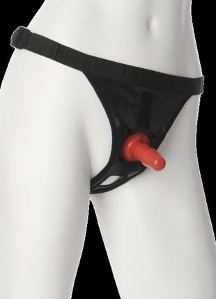 Трусики для страпону doc johnson ultra harness with plug з кріпленням vac-u-lock, унісекс