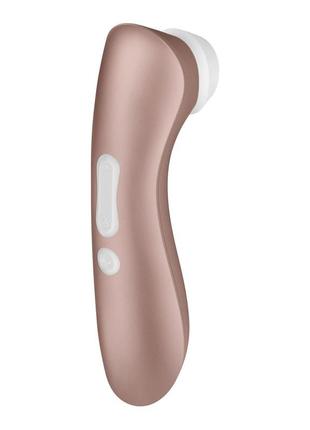 Вакуумный клиторальный стимулятор satisfyer pro 2+ vibration с вибрацией