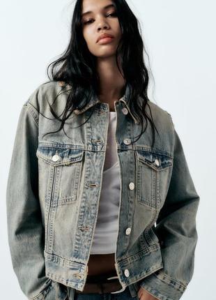 Джинсова куртка zara