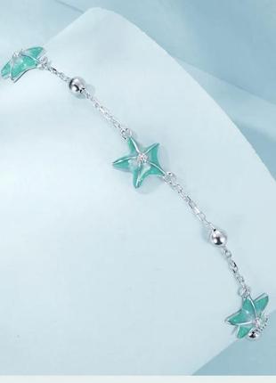Браслеты серебро,морская тематика ,ракушки ,звезды