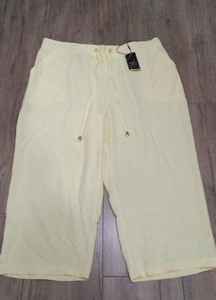 Бріджи капрі брюки вкорочені нові лимонного кольору 16р