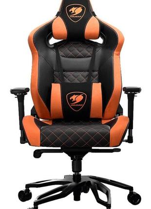 Крісло для геймерів cougar armor titan pro black/orange