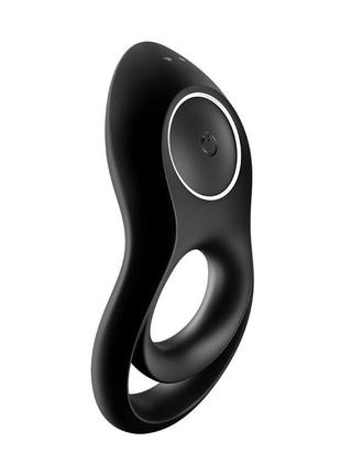 Эрекционное кольцо с вибрацией satisfyer legendary duo для члена и мошонки