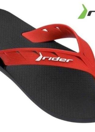 В'єтнамки чоловічі rider street thong чорні з червоними ремінцями оригінал бразилія