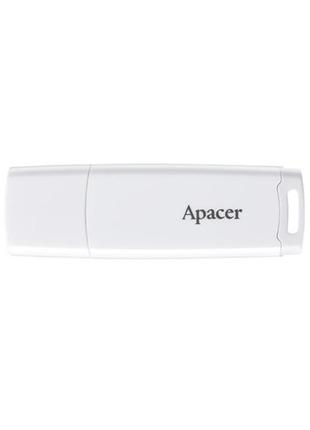 Флеш-накопичувач usb 64gb apacer ah336 white (ap64gah336w-1)