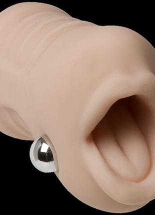 Вібромастурбатор ротик doc johnson sasha grey - ultraskyn vibrating deep throat sucker