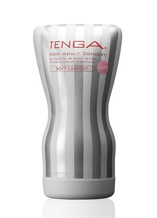 Мастурбатор tenga soft case cup (мягкая подушечка) gentle сдавливаемый