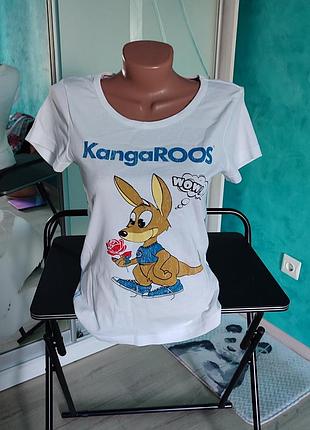 Футболка kangaroos, котон