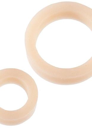 Набір ерекційних кілець doc johnson platinum premium silicone — the c-rings — white