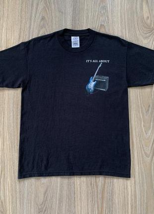Подростковая винтажная хлопковая футболка с принтом гитар it’s all about guitars