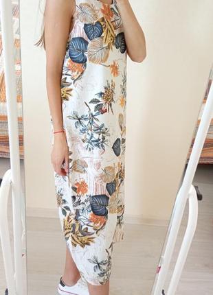 Легка бавовняна сукня міді2 фото