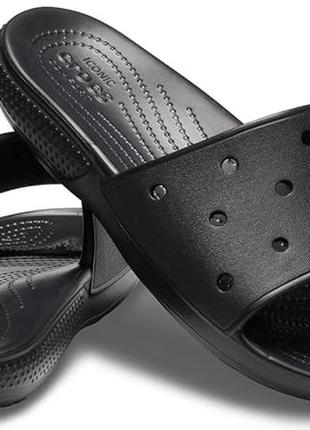 Crocs крокс слайды шлепки тапочки classic slide 206121 black