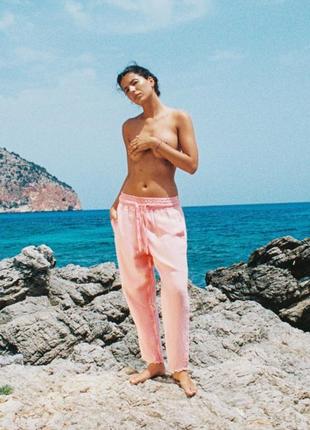 Штани zara із льону