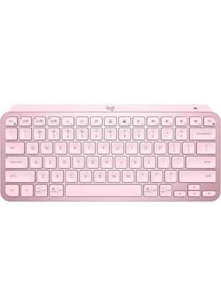 Клавіатура бездротова logitech mx keys mini wireless illuminated ua rose (920-010500)