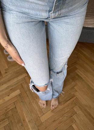 Zara світлі джинси кльош прямі широкі 364 фото
