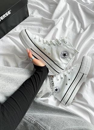 Converse wmns chuck taylor all star lift high 'white'