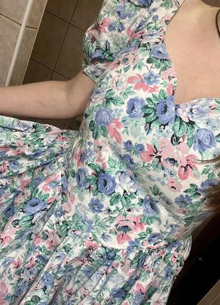 Непревзойденное винтажное цветочное чайное платье 👗 nightingales