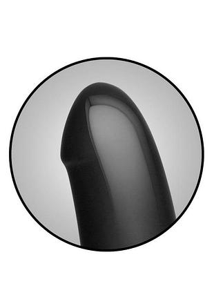 Анальний лаг із дилдо doc johnson kink — dual density secondskyn fuck plug — black