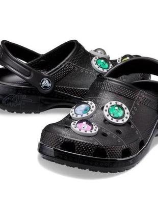 Crocs сабо шлепки тапочки classic x ron english clog area 54 black 208134-001