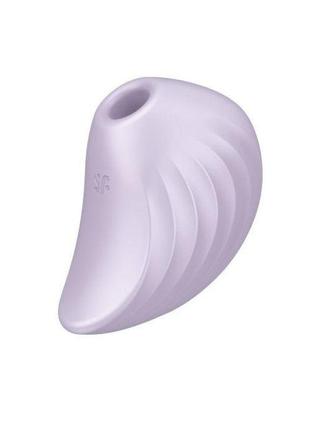 Вакуумний кліторальний стимулятор із вібрацією satisfyer pearl diver violet
