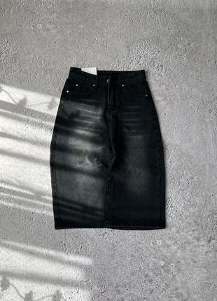 Шорти baggy широкі джинсові нові y2k sk8 washed rap shorts реп skater