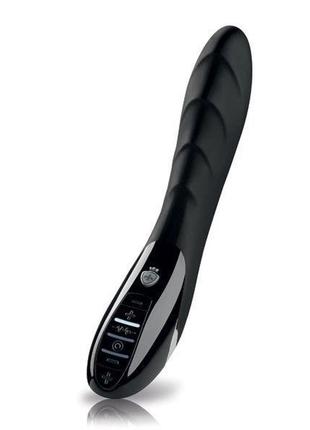 Вібратор з електростимуляцією mystim sizzling simon estim black, міостімулятор