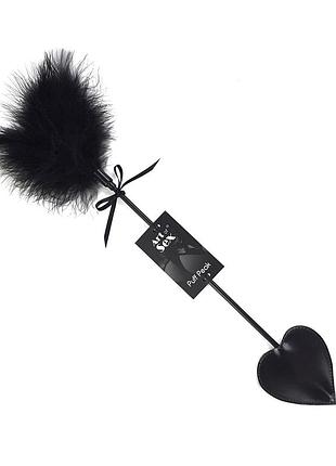 Лоскітка зі шлепалкою піка art of sex - puff peak, колір чорний