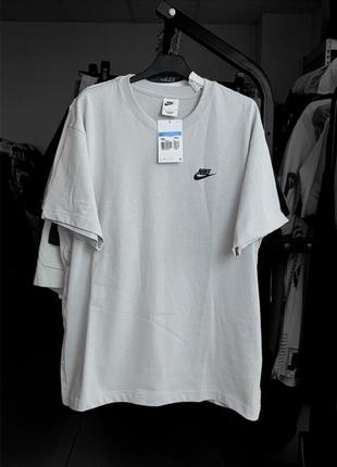 Футболка nike oversize оверсайз классическая базовая серая