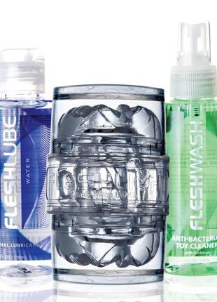 Мастурбатор fleshlight quickshot vantage value pack: змазка і засіб для чищення
