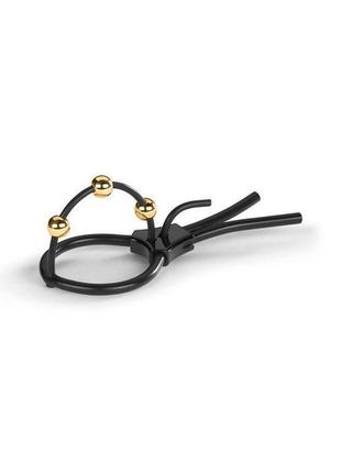 Утяжка для пеніса mystim pearly pete, з трьома кульками