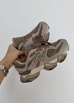 Нью беленс кроссовки new balance 3 9060 "mushroom brown" premium