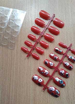 Гелевые типсы искусственные ногти 24 шт.