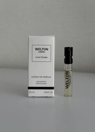 Welton london lucky charm - extrait de parfum - пробник (виалка) 2 ml