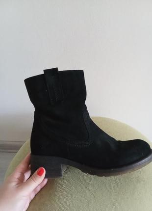 Кожаные сапоги tamaris