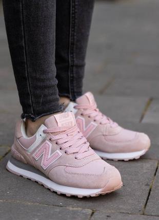Кроссовки замшевые new balance женские