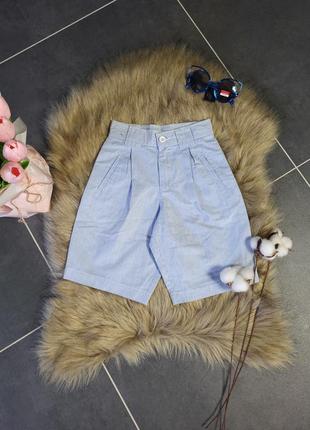 🦋стильные шортики в полоску, высокая талия salik