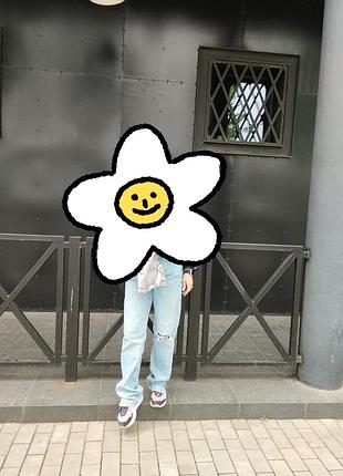 Джинсы wide leg прямые джинсы