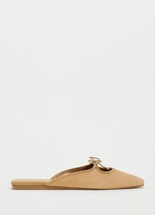 Шкіряні мюлі zara