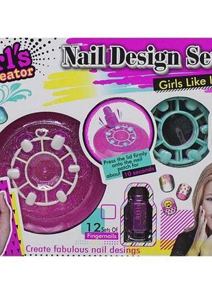Манікюрний набір зі штампом "girlʼs creator"
