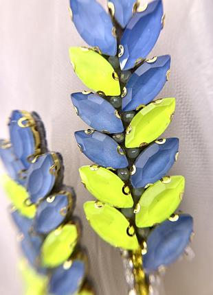 Париотические брошки колоски, брошки ручной работы, украинская брошка колошек, летняя...