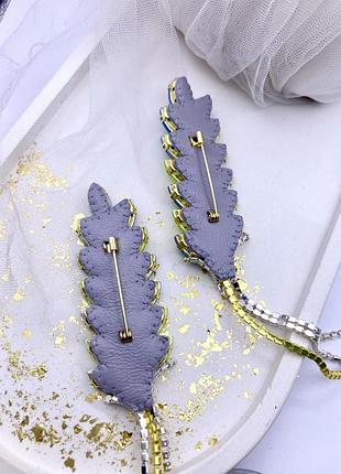 Париотические брошки колоски, брошки ручной работы, украинская брошка колошек, летняя...