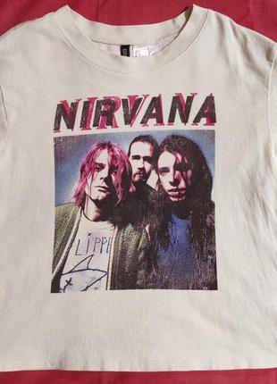 Футболка с группой nirvana нирвана
