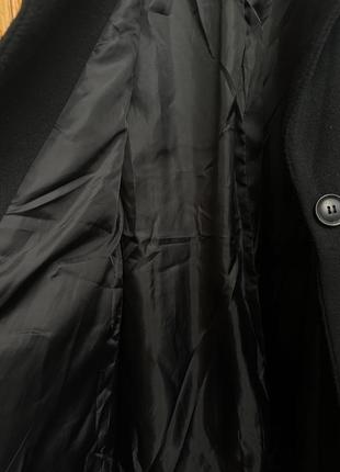 Длинное черное пальто10 фото